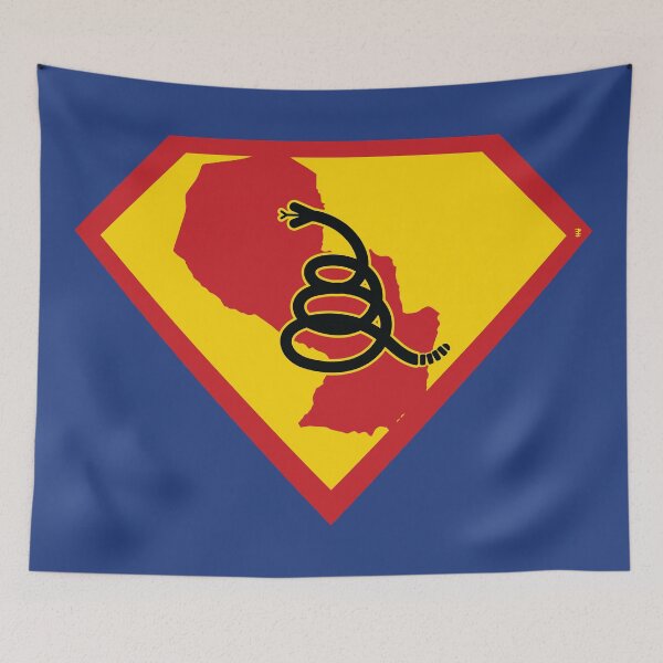 Item preview, PARAGUAY  - Freedom Is The Superpower - Modern Gadsden Snake Flag - Dont Tread On Me SUPERHERO design designed and sold by pelagio.