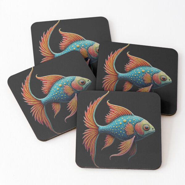 Item preview, Abstract alien goldfish designed and sold by AwesomeBeyondLimits.