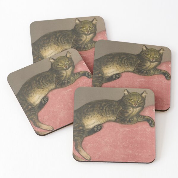 Item preview, Winter: Cat on a Cushion, 1909 designed and sold by unseenarchives.