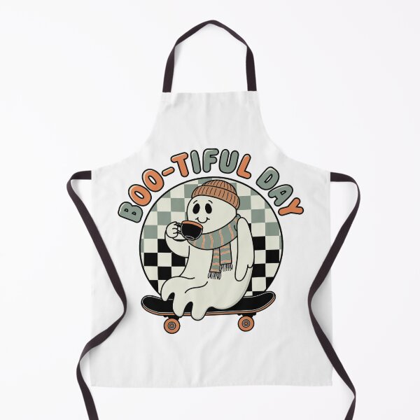 Item preview, Boo-tiful Day - Cozy Ghost Skateboarding Design designed and sold by OldSchoolRetro.