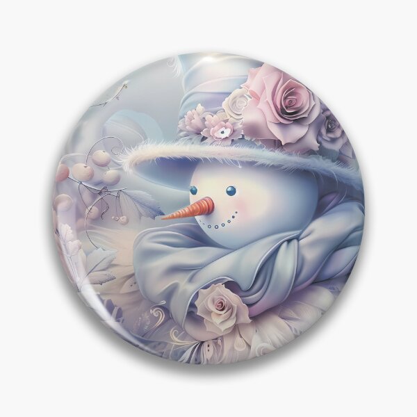 Item preview, Winter pattern. Snowman in a beautiful outfit. Retro style. Pastel colors. designed and sold by MagelliShop.