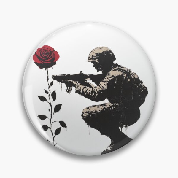Item preview, Soldier Shooting Rose Graffiti designed and sold by HardysHouse.