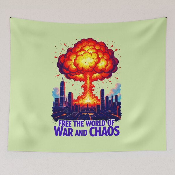 Item preview, Free The World Of War And Chaos designed and sold by TheArtOfPat.