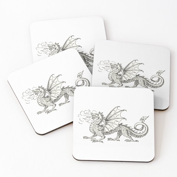 Item preview, Medieval Dragon Drawing designed and sold by HawthorneFlame.