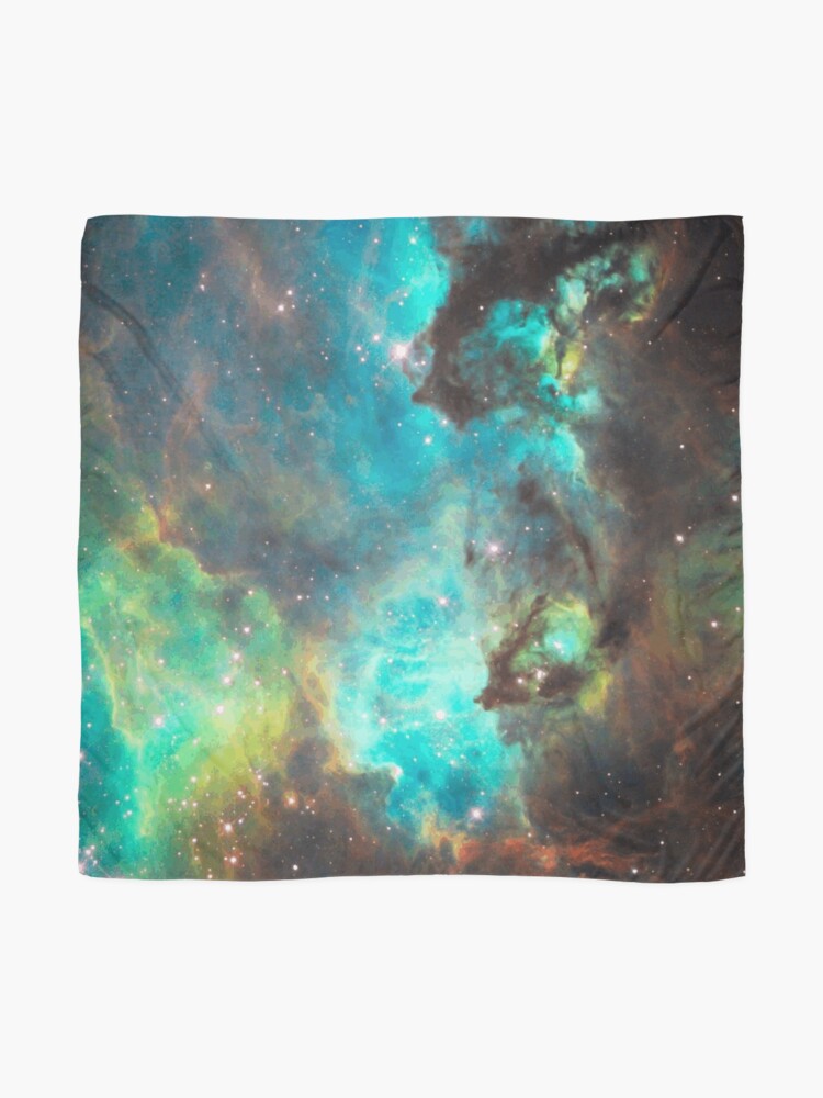 Alternate view of Green Galaxy Scarf