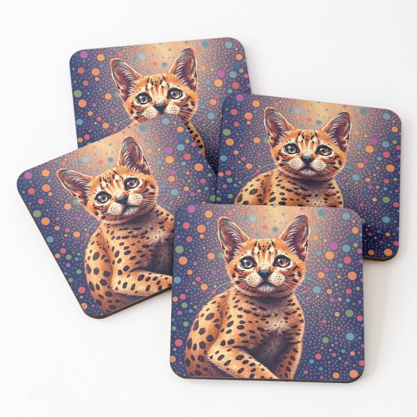 Item preview, Cat - Wild pattern designed and sold by OverTimeBGD.