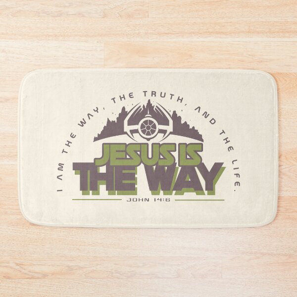 Item preview, "JESUS IS THE WAY" JOHN 14:6 fun  like Christian design for all ages.  designed and sold by KairosUnlimited.