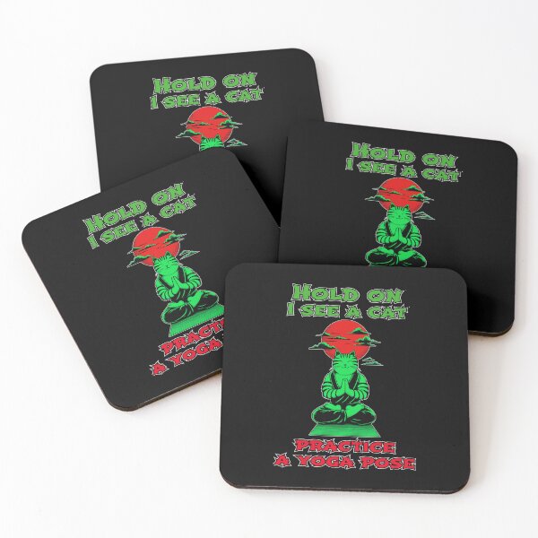 Item preview, Hold on I see a cat practicing yoga poses designed and sold by AlchemyColor.