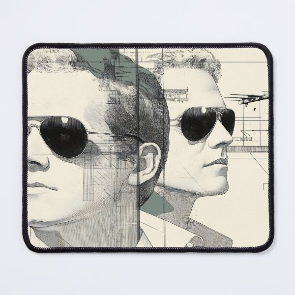 Item preview, 2 men in geometric shades designed and sold by anytka.