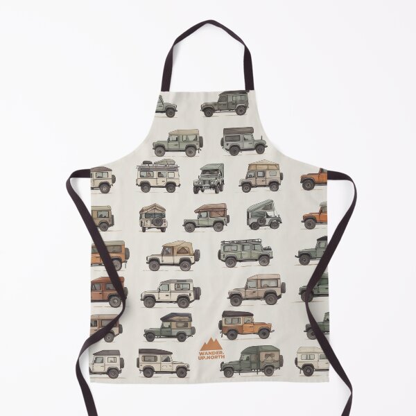 Aperçu de l'œuvre Motif de camping 4x4 vintage Adventure | Série de motifs Wilderness créée et vendue par WanderUpNorth.