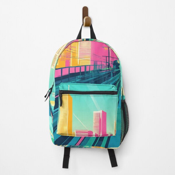 Item preview, City skyline and train tracks designed and sold by anytka.