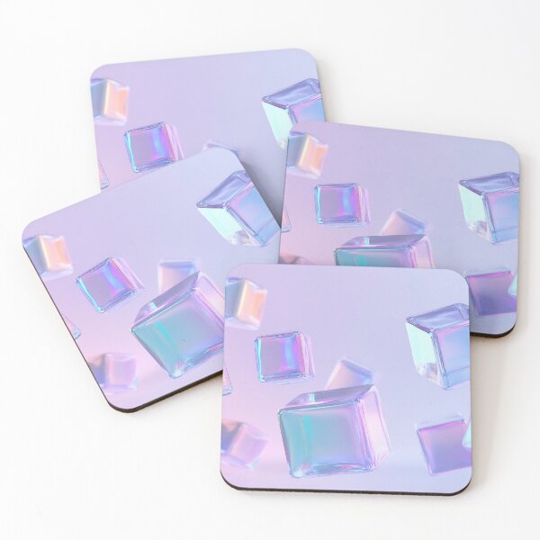 Item preview, Colorful ice cubes floating in air designed and sold by anytka.