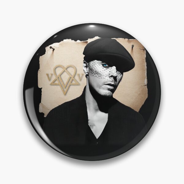 Item preview, Ville Valo-Heartagram_In torn paper effect designed and sold by MusicVibesTee.