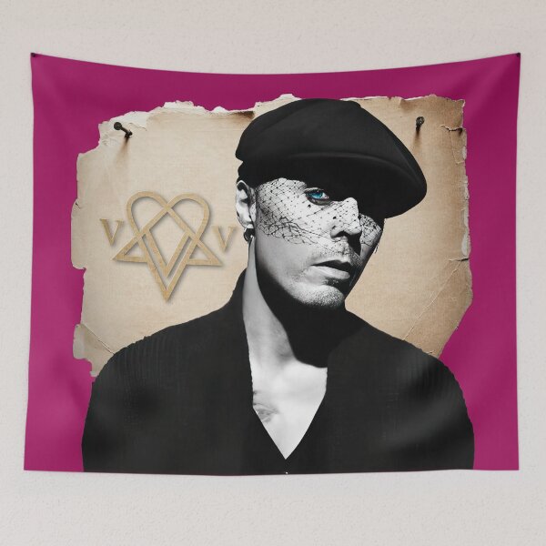 Item preview, Ville Valo-Heartagram_In torn paper effect designed and sold by MusicVibesTee.