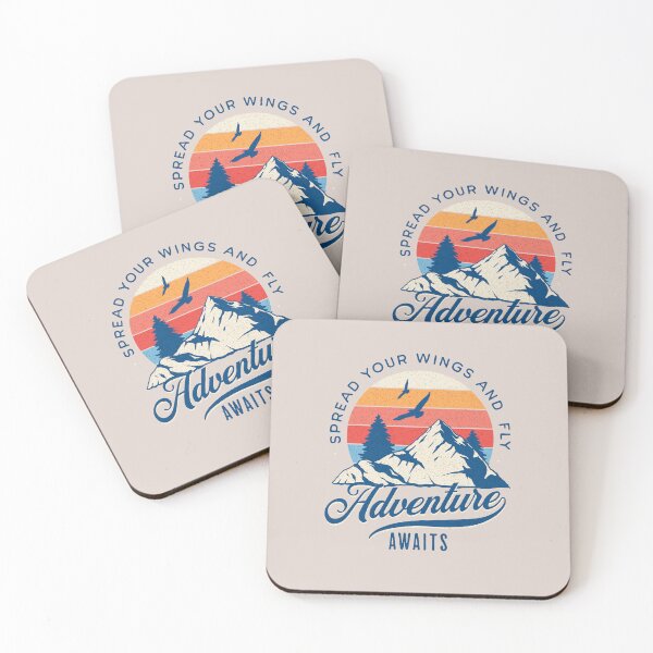 Item preview, Adventure awaits-spread your wings and fly (crm, drk-txt) designed and sold by Nupitz.