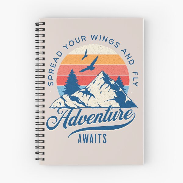 Item preview, Adventure awaits-spread your wings and fly (crm, drk-txt) designed and sold by Nupitz.