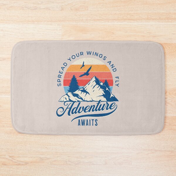 Item preview, Adventure awaits-spread your wings and fly (crm, drk-txt) designed and sold by Nupitz.