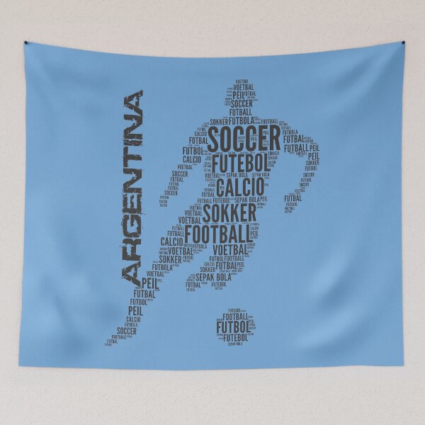 Item preview, Argentina Soccer Typography designed and sold by goodspy.