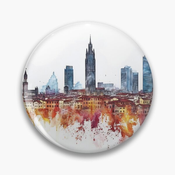 Item preview, Florence skyline with vibrant colors designed and sold by anytka.