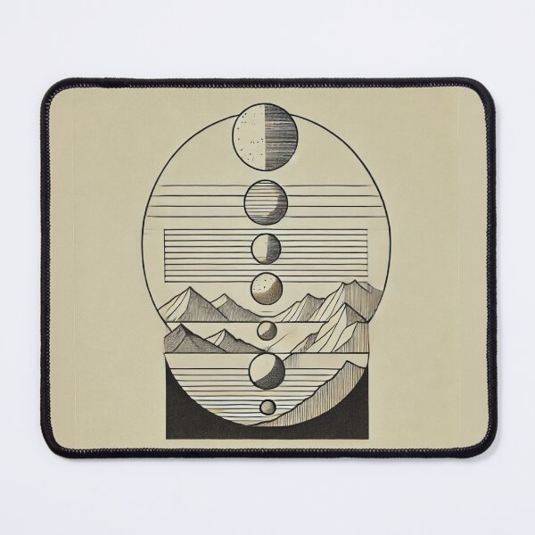 Item preview, Osiris Essential Moon & planets line and Mountain designed and sold by Origami-BA.