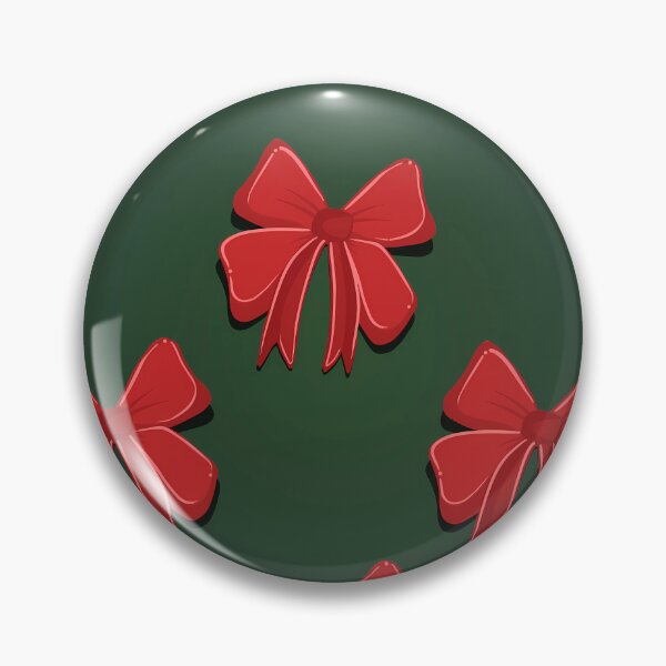 Item preview, Elegant Red Bow on Green - Festive Christmas Design designed and sold by aestheticcsss.