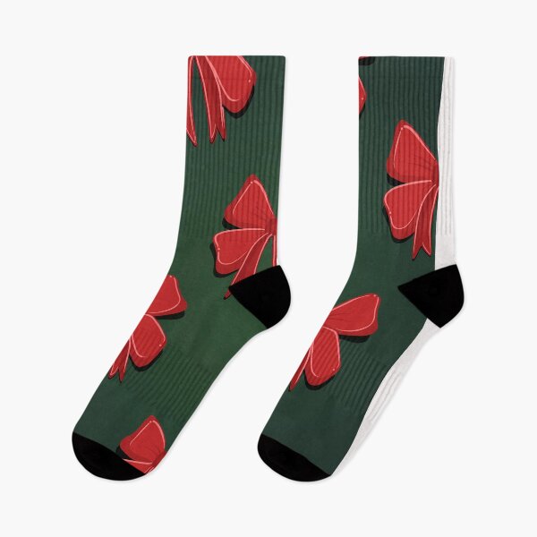 Item preview, Elegant Red Bow on Green - Festive Christmas Design designed and sold by aestheticcsss.