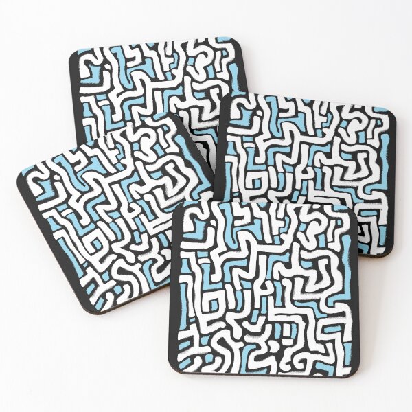 Item preview, abstract maze pattern designed and sold by Mike Kiev art.