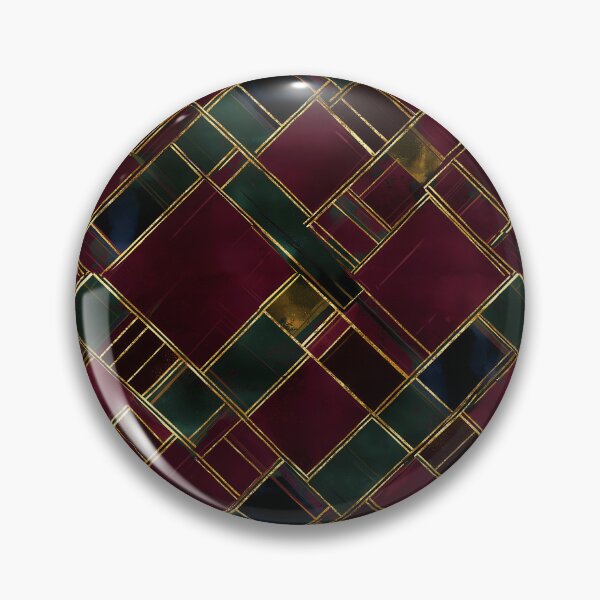 Item preview, Modern Burgundy, Gold, and Green Geometric Plaid Pattern designed and sold by Moisky Patterns.