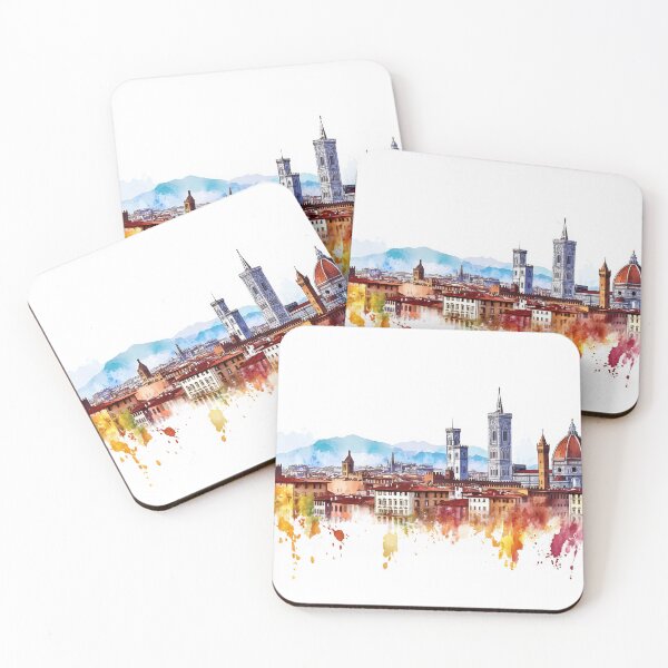 Item preview, Florence sunset skyline designed and sold by anytka.