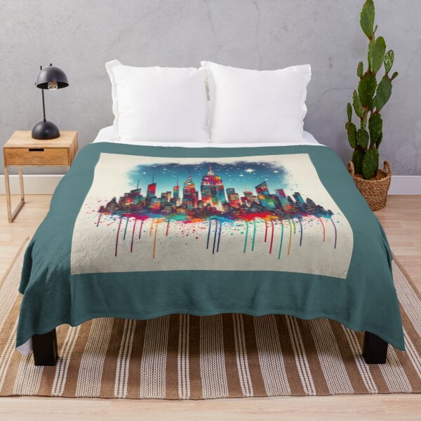 Item preview, Vivid Splashes: A Celebration of the New York Skyline designed and sold by designssamaya.