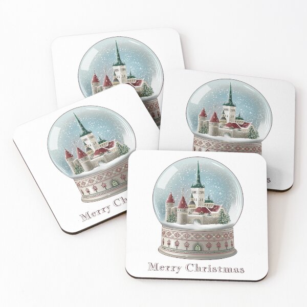 Item preview, Snow Globe Winter for Christmas | Medieval City | Tallinn designed and sold by OndeArt.