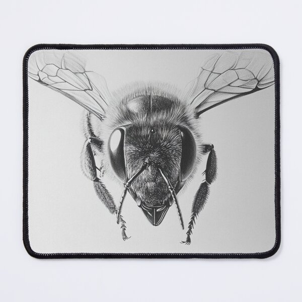 Item preview, Black and white wasp pencil drawing designed and sold by Pencil-Art.