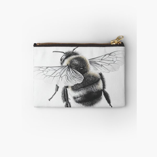 Item preview, Black and white wasp pencil drawing designed and sold by Pencil-Art.