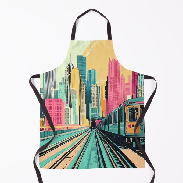 Item preview, City train zips through skyline designed and sold by anytka.