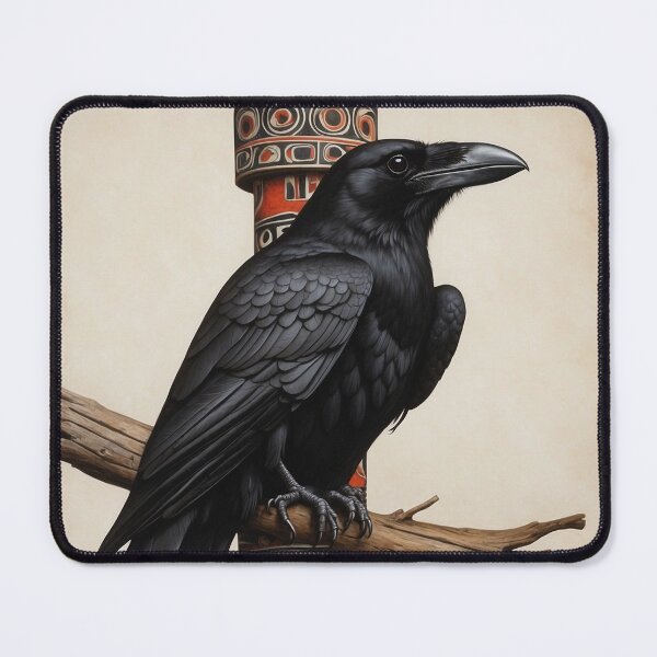 Item preview, Raven and Totem Pole designed and sold by Skye Ryan-Evans.