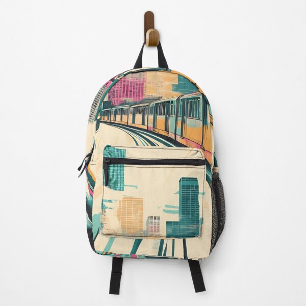 Item preview, Vibrant train in the city designed and sold by anytka.