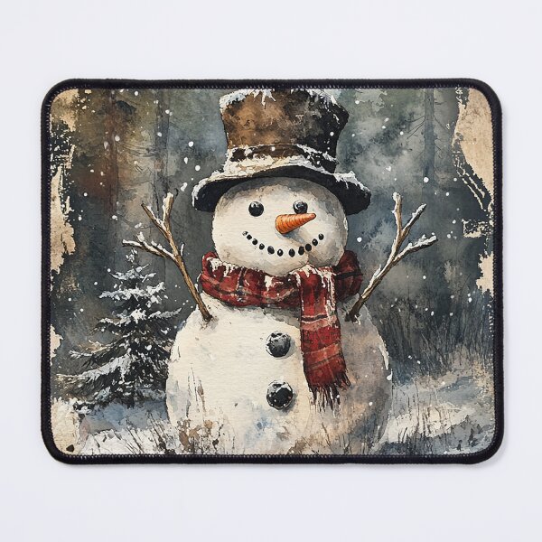 Item preview, Rustic Winter Charm Snowman - Junk journal, scrapbooking, decopauge designed and sold by MixinMadness.
