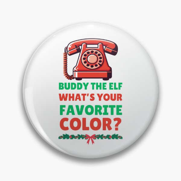 Aperçu de l'œuvre Buddy l'elfe, quelle est ta couleur préférée ? Sticker d'Elfe créée et vendue par carleenilphai.
