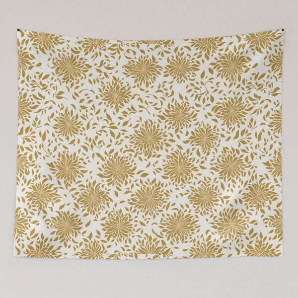 Item preview, Elegant gold floral pattern designed and sold by Fab-Haven.