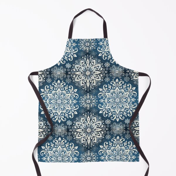 Item preview, Snowflakes on blue background  designed and sold by ArtOfNunus.