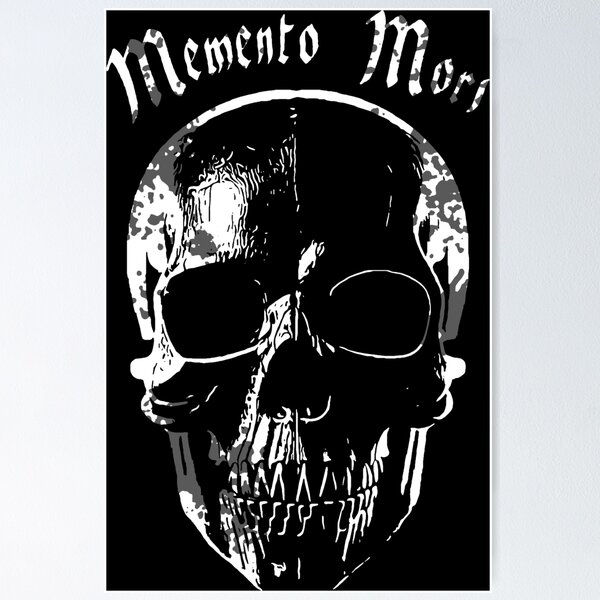 Artikel-Vorschau von Memento Mori Skull, designt und verkauft von einmal-art.