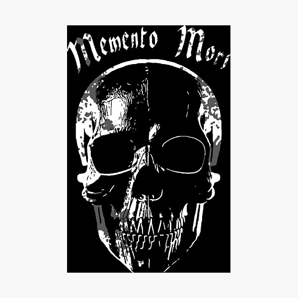 Artikel-Vorschau von Memento Mori Skull, designt und verkauft von einmal-art.