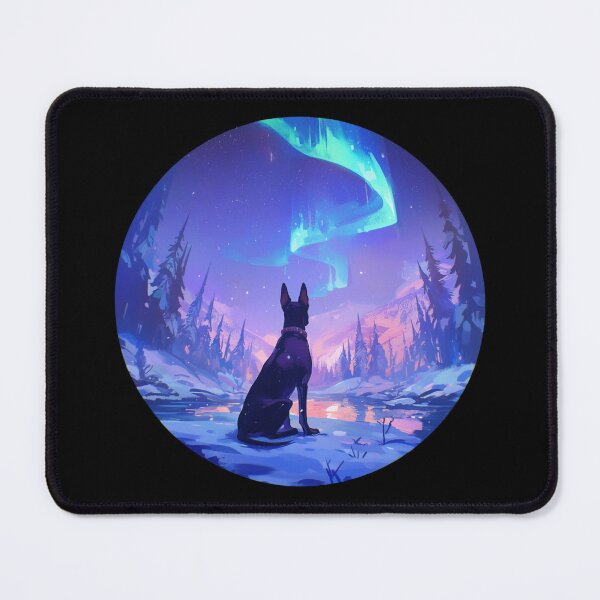 Item preview, Winter vibes // Doberman // Polar lights // Winter mood designed and sold by SMARTKIT DESIGNAGENCY.