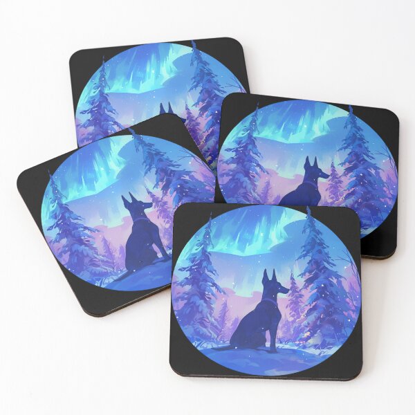 Item preview, Winter vibes // Doberman // Polar lights // Winter mood designed and sold by SMARTKIT  DESIGNAGENCY.