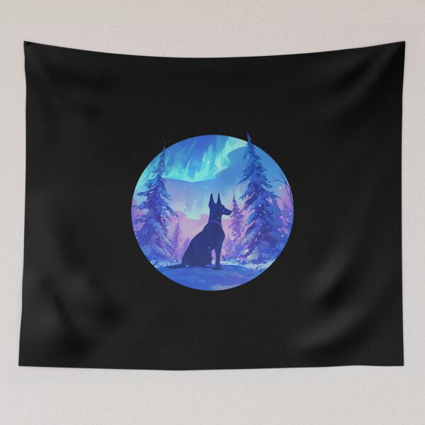 Item preview, Winter vibes // Doberman // Polar lights // Winter mood designed and sold by SMARTKIT  DESIGNAGENCY.
