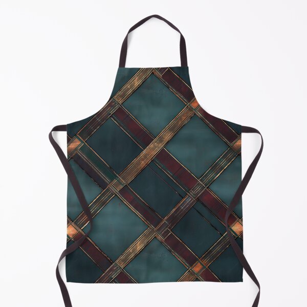 Item preview, Elegant Teal, Burgundy, and Copper Plaid Pattern designed and sold by Moisky Patterns.