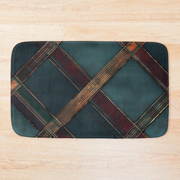 Item preview, Elegant Teal, Burgundy, and Copper Plaid Pattern designed and sold by Moisky Patterns.
