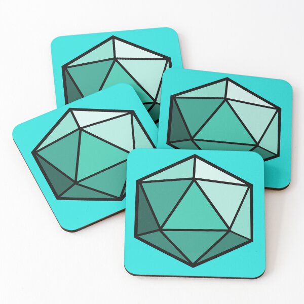 Item preview, D20 Dice (Teal) designed and sold by CrewDutler.