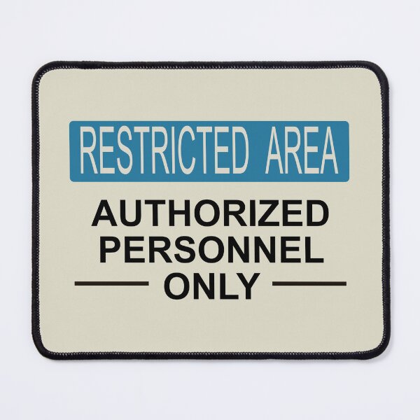 Item preview, Restricted area (BLU) designed and sold by Loadout.