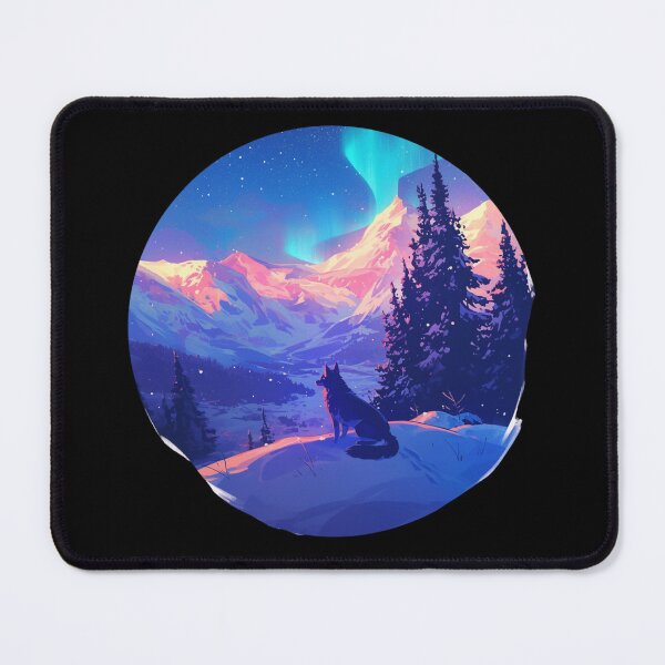 Item preview, Winter vibes // German Shepard // Polar lights // Winter mood designed and sold by SMARTKIT DESIGNAGENCY.